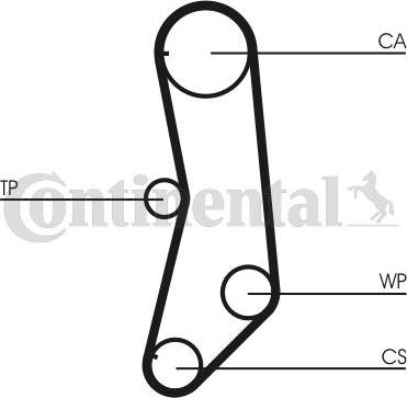 Contitech CT997WP1 - Водяной насос + комплект зубчатого ремня ГРМ www.autospares.lv