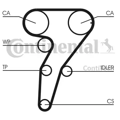 Continental CT947 - Timing Belt www.autospares.lv