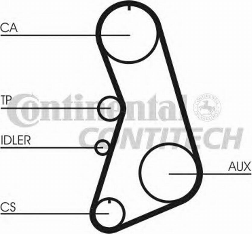 Contitech CT919K3 - Комплект зубчатого ремня ГРМ www.autospares.lv