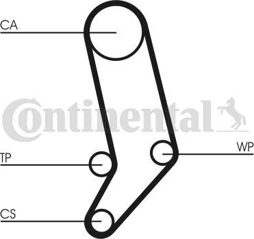 Contitech CT939K4 - Timing Belt Set www.autospares.lv