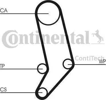 Continental CT939K3 - Timing Belt Set www.autospares.lv