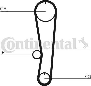 Contitech CT 568 K1 - Комплект зубчатого ремня ГРМ www.autospares.lv