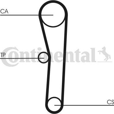 Contitech CT562 - Timing Belt www.autospares.lv