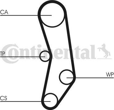 Contitech CT562 - Timing Belt www.autospares.lv