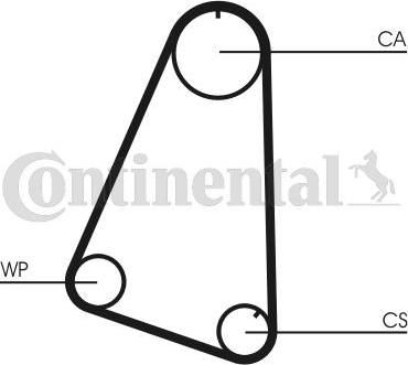 Contitech CT504WP1 - Водяной насос + комплект зубчатого ремня ГРМ www.autospares.lv