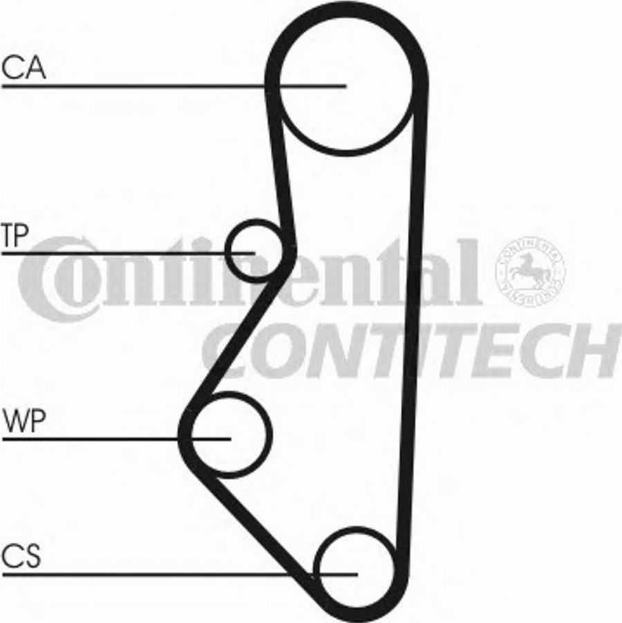 Contitech CT585K1 - Zobsiksnas komplekts www.autospares.lv