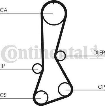 Contitech CT 695 - Timing Belt www.autospares.lv