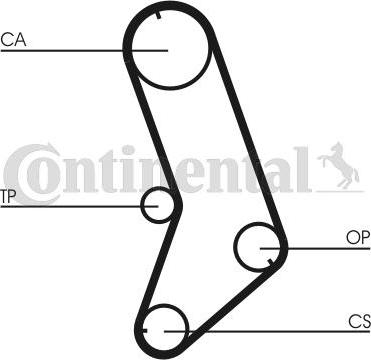 Contitech CT647K5 - Timing Belt Set www.autospares.lv