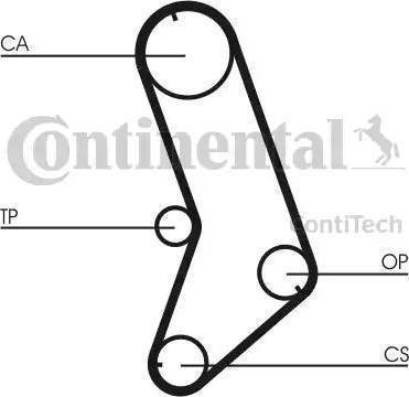 Continental CT647K5 - Timing Belt Set www.autospares.lv