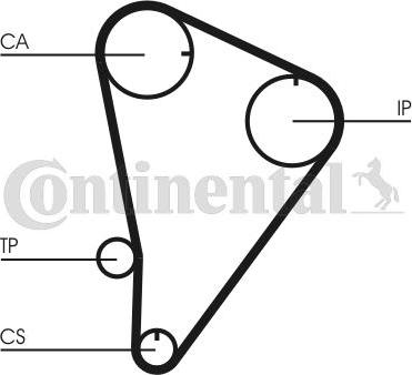 Contitech CT601 - Timing Belt www.autospares.lv