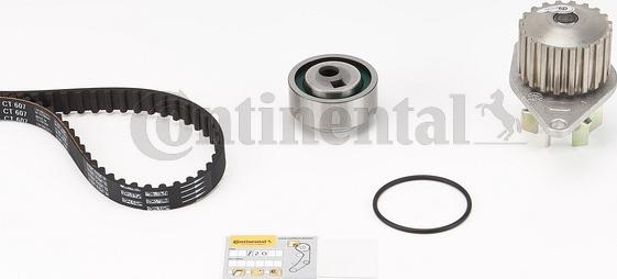 Contitech CT 607WP1 - Water Pump & Timing Belt Set www.autospares.lv