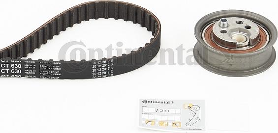 Contitech CT 630 K4 - Комплект зубчатого ремня ГРМ www.autospares.lv