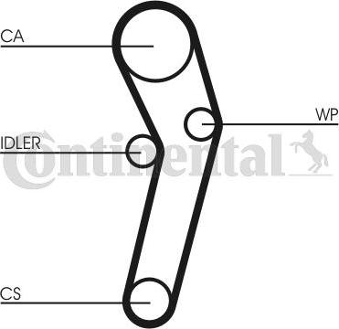 Contitech CT631 - Timing Belt www.autospares.lv