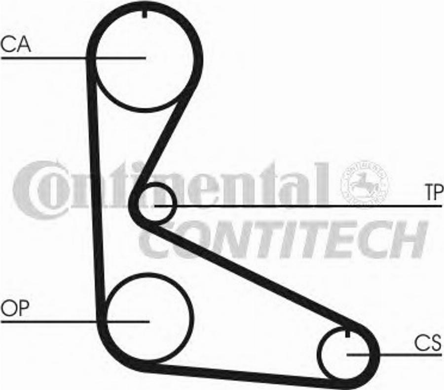 Contitech CT626K2 - Комплект зубчатого ремня ГРМ www.autospares.lv