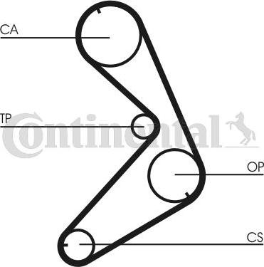 Contitech CT676 - Timing Belt www.autospares.lv