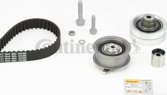 Contitech CT 1044 K2 - Комплект зубчатого ремня ГРМ www.autospares.lv