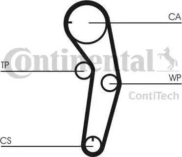 Continental CT1053K1 - Zobsiksnas komplekts www.autospares.lv