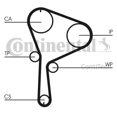 Continental CT1064WP2 - Zobsiksnas komplekts autospares.lv