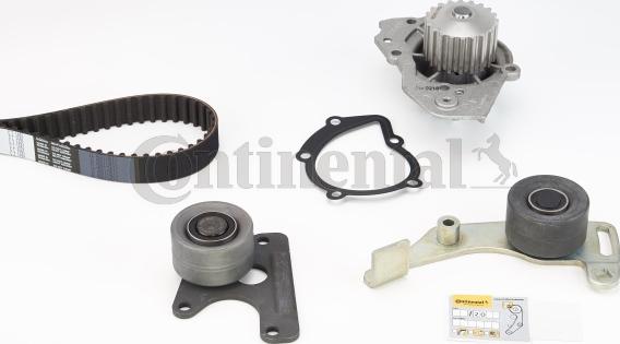 Contitech CT1061WP2 - Водяной насос + комплект зубчатого ремня ГРМ www.autospares.lv