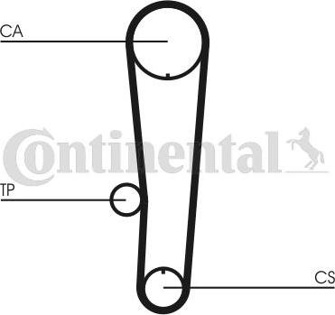 Contitech CT 1017 - Зубчатый ремень ГРМ www.autospares.lv