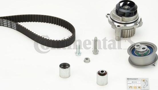 Contitech CT 1088 WP4 - Водяной насос + комплект зубчатого ремня ГРМ www.autospares.lv