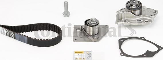 Contitech CT 1025 WP2 - Water Pump & Timing Belt Set www.autospares.lv