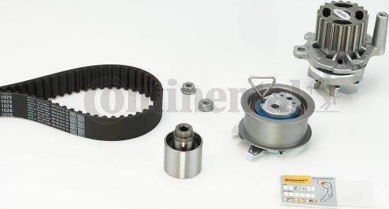 Contitech CT 1028 WP5 - Водяной насос + комплект зубчатого ремня ГРМ www.autospares.lv