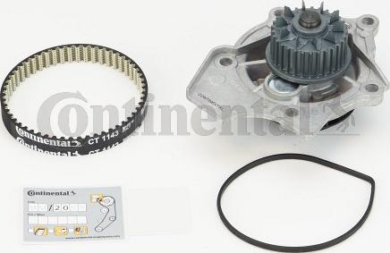 Contitech CT 1143 WP1 - Water Pump & Timing Belt Set www.autospares.lv