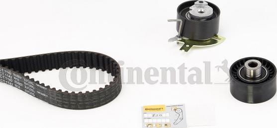 Contitech CT 1142 K1 - Комплект зубчатого ремня ГРМ www.autospares.lv