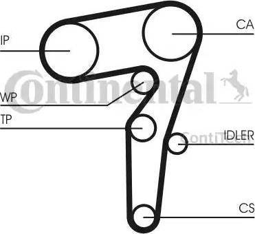 Continental CT1155K1 - Zobsiksnas komplekts autospares.lv