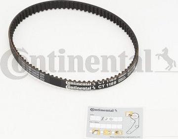 Contitech CT 1169 - Зубчатый ремень ГРМ www.autospares.lv