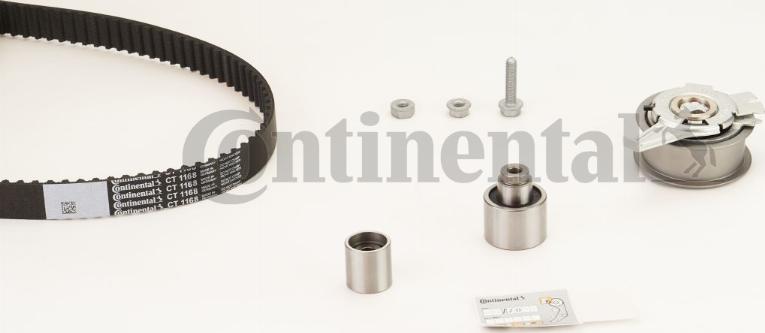 Contitech CT 1168 K5 - Timing Belt Set www.autospares.lv