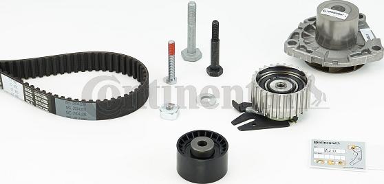 Contitech CT 1105 WP2 - Водяной насос + комплект зубчатого ремня ГРМ www.autospares.lv