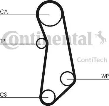 Continental CT1115WP1 - Ūdenssūknis + Zobsiksnas komplekts www.autospares.lv