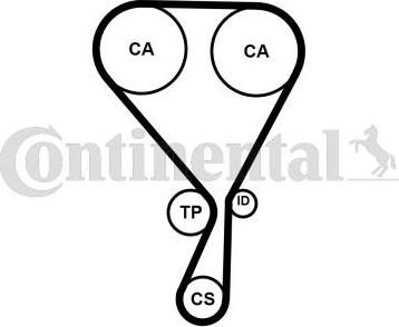 Continental CT 1228 - Timing Belt www.autospares.lv