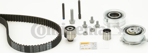 Contitech CT 1139 K2 - Комплект зубчатого ремня ГРМ www.autospares.lv