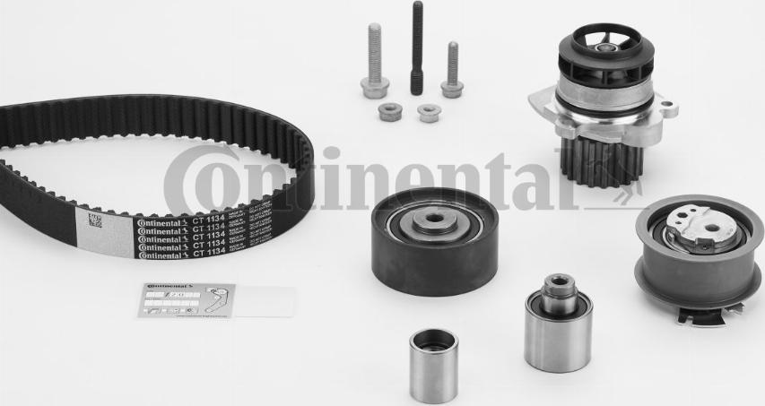 Contitech CT1134WP1 - Water Pump & Timing Belt Set www.autospares.lv