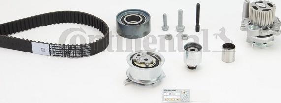 Contitech CT 1134 WP2 - Водяной насос + комплект зубчатого ремня ГРМ www.autospares.lv