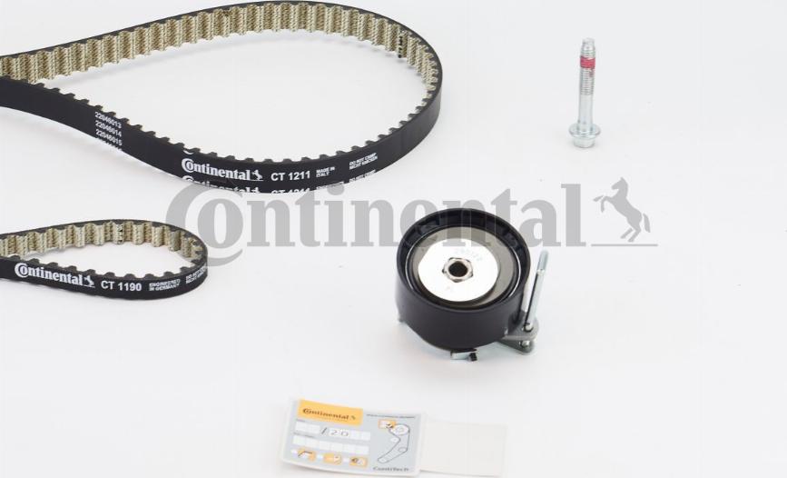 Contitech CT1211K2PRO - Zobsiksnas komplekts www.autospares.lv