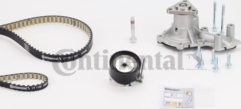 Contitech CT1211WP2PRO - Ūdenssūknis + Zobsiksnas komplekts www.autospares.lv