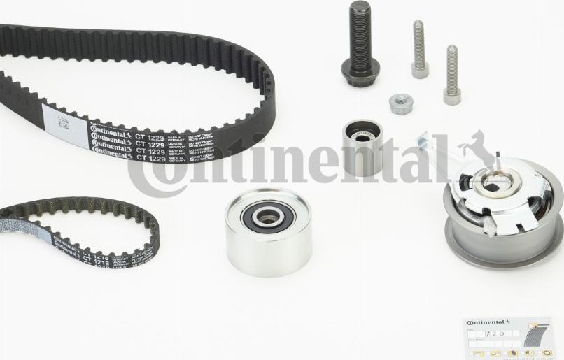 Contitech CT1229K2 PRO - Timing Belt Set www.autospares.lv