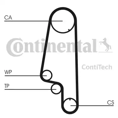 Continental CT846K1 - Timing Belt Set www.autospares.lv