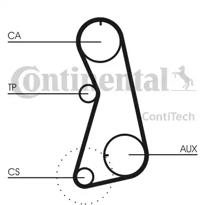 Continental CT848K4 - Комплект зубчатого ремня ГРМ www.autospares.lv