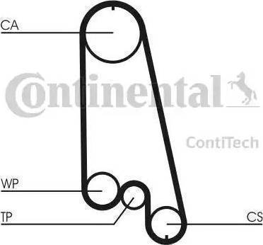 Continental CT874K1 - Timing Belt Set www.autospares.lv