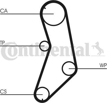 Contitech CT745K1 - Timing Belt Set www.autospares.lv