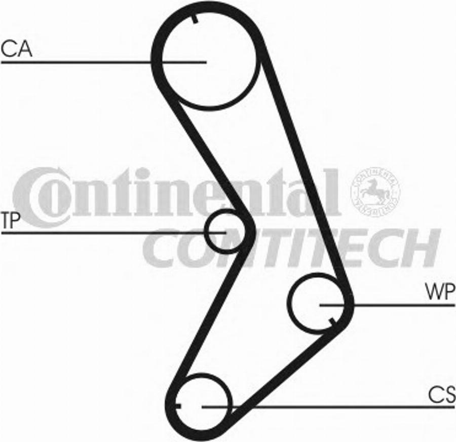 Contitech CT741K1 - Timing Belt Set www.autospares.lv