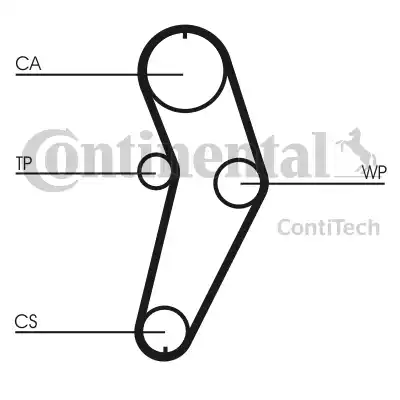 Continental CT709K1 - Timing Belt Set www.autospares.lv