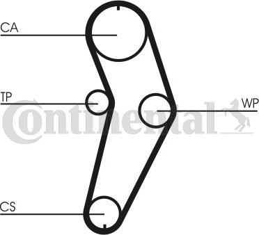 Contitech CT 709 - Зубчатый ремень ГРМ www.autospares.lv