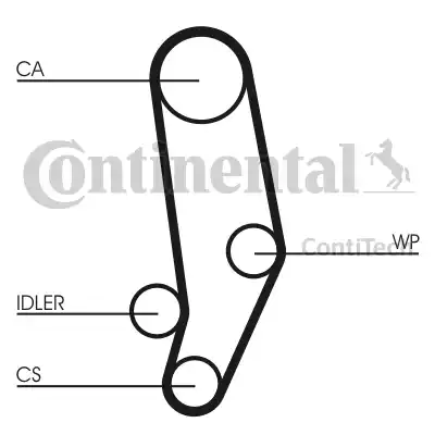 Continental CT704K1 - Комплект зубчатого ремня ГРМ www.autospares.lv