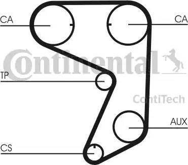 Continental CT775K1 - Timing Belt Set www.autospares.lv